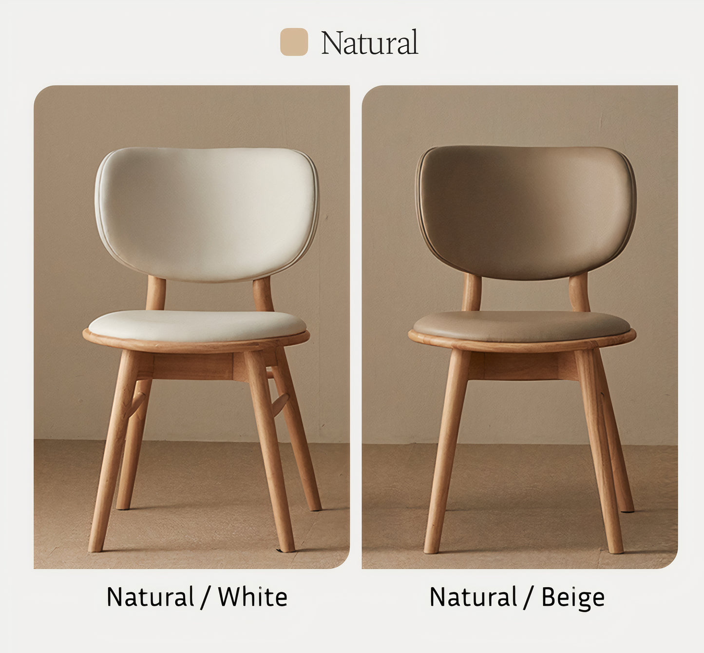 Solid Wood Cushioned Dining Chair