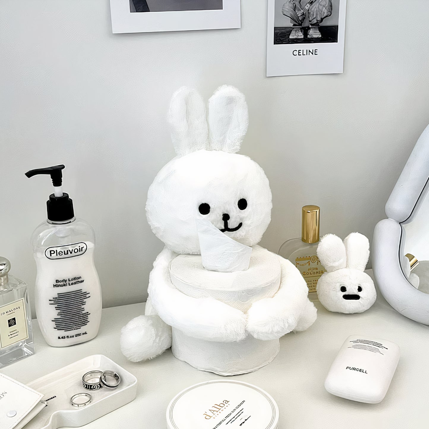 Hug Rabbit Toilet Paper Holder