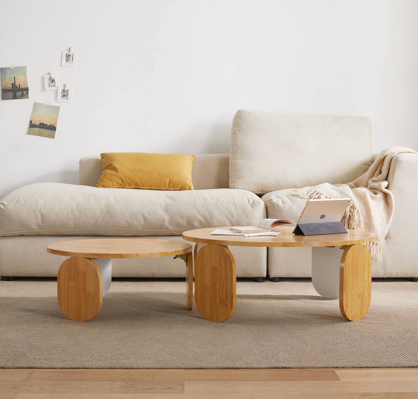 Louis Modular Foldable Wooden Coffee Table