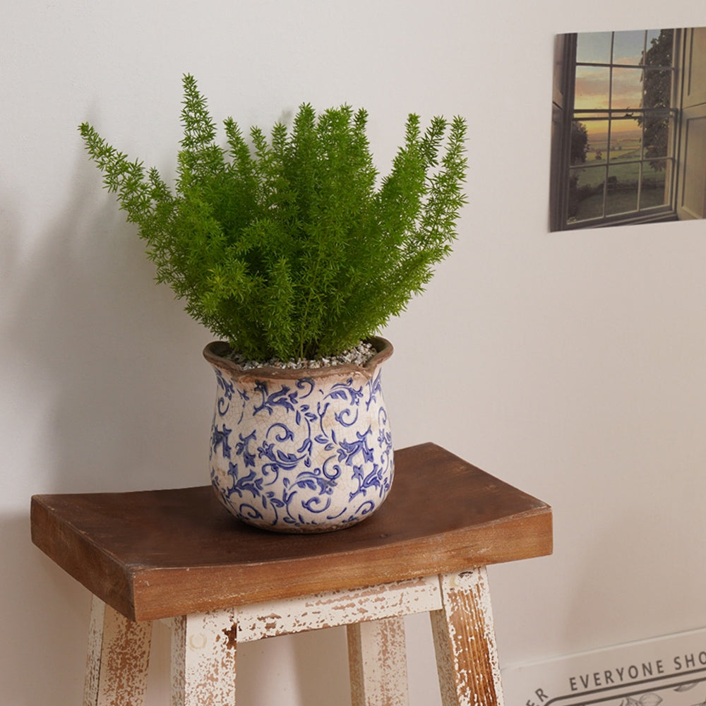 Antique Painted Tulip Flower pot
