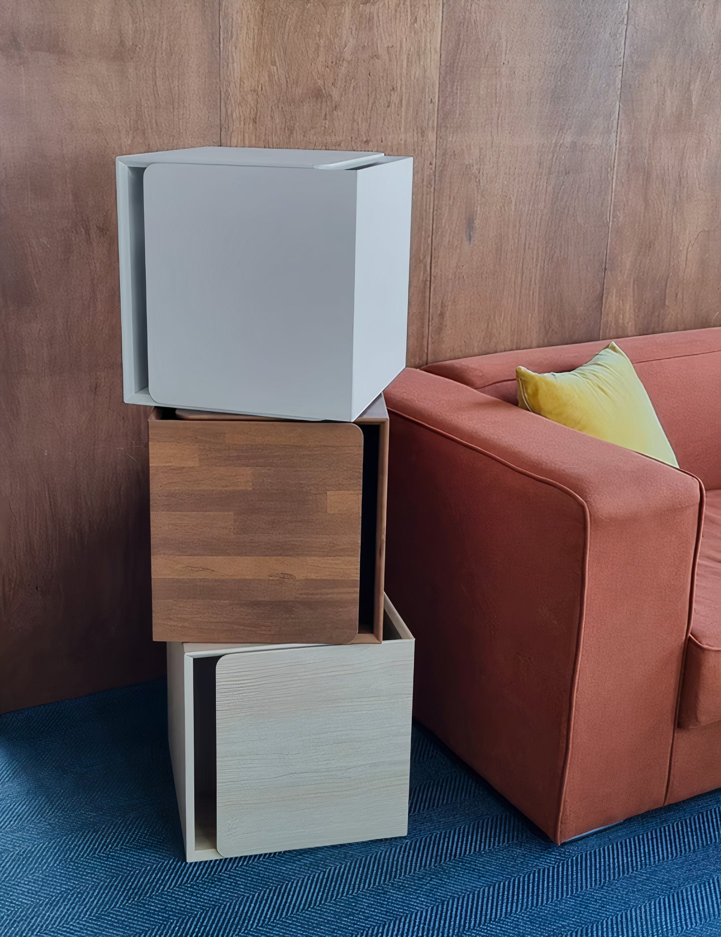 Multipurpose Cube Storage Table