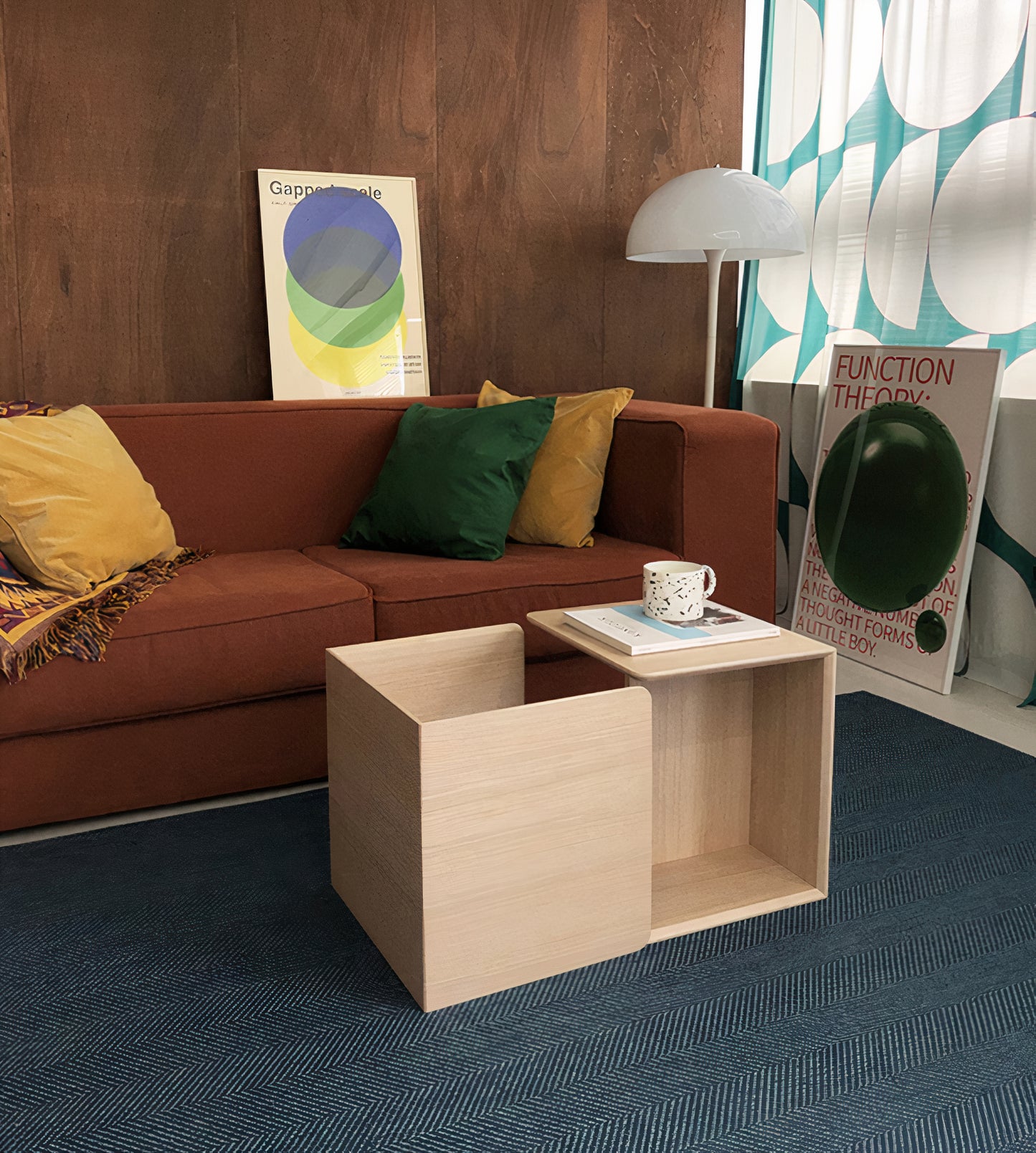Multipurpose Cube Storage Table