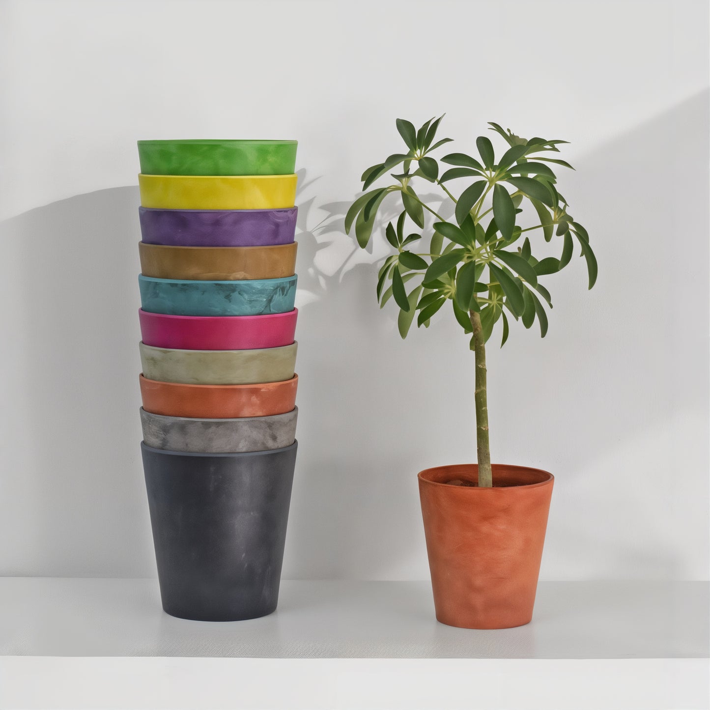 Colorful Textured Planter