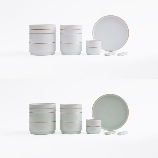Olhum Korean Dinnerware Set for 2 (13-Piece)