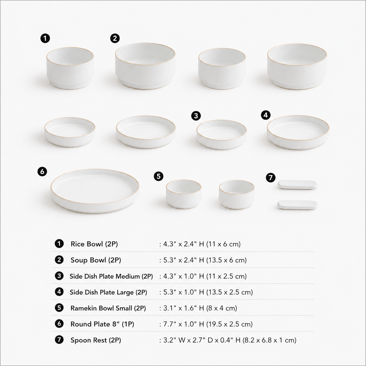 Olhum Korean Dinnerware Set for 2 (13-Piece)
