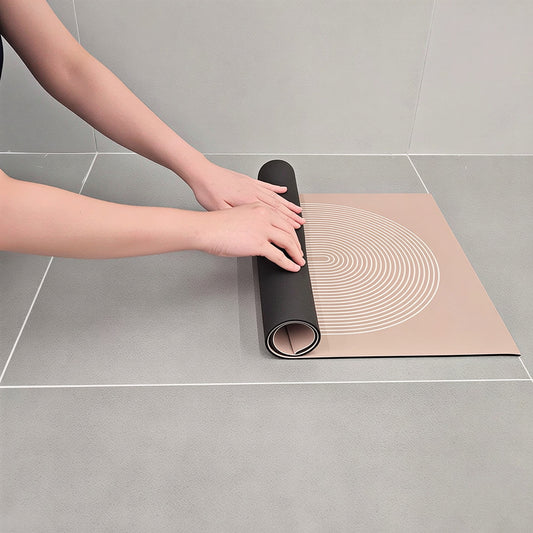 Geometric Washable Diatomite Kitchen Mat