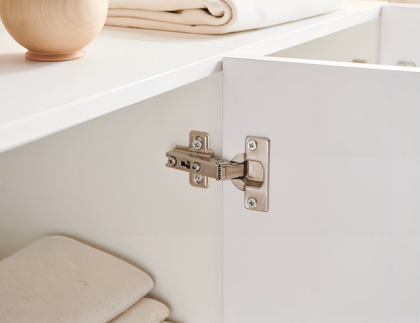 Slim 3-Door Tall Storage Cabinet