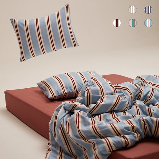 Modern Stripe All Season Comforter Set - detail view