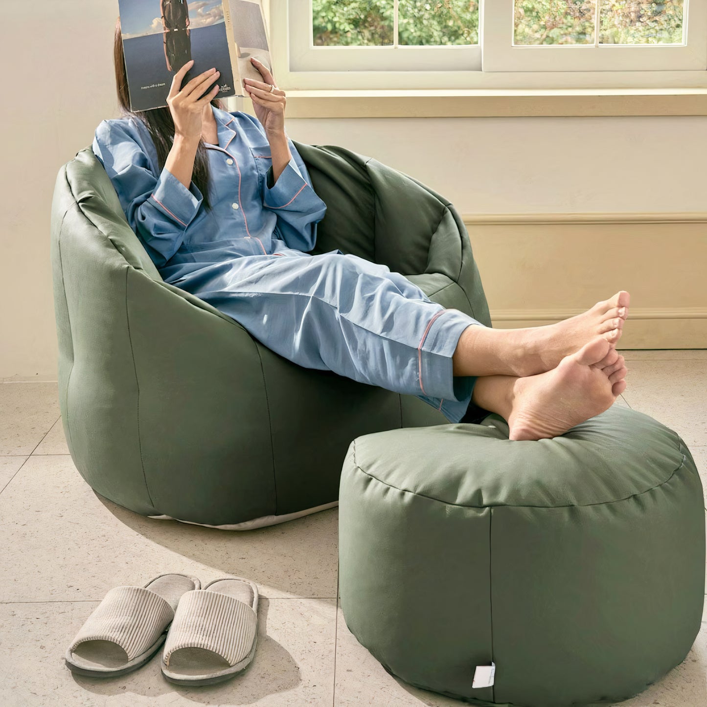Shell Bean Bag Chair Set