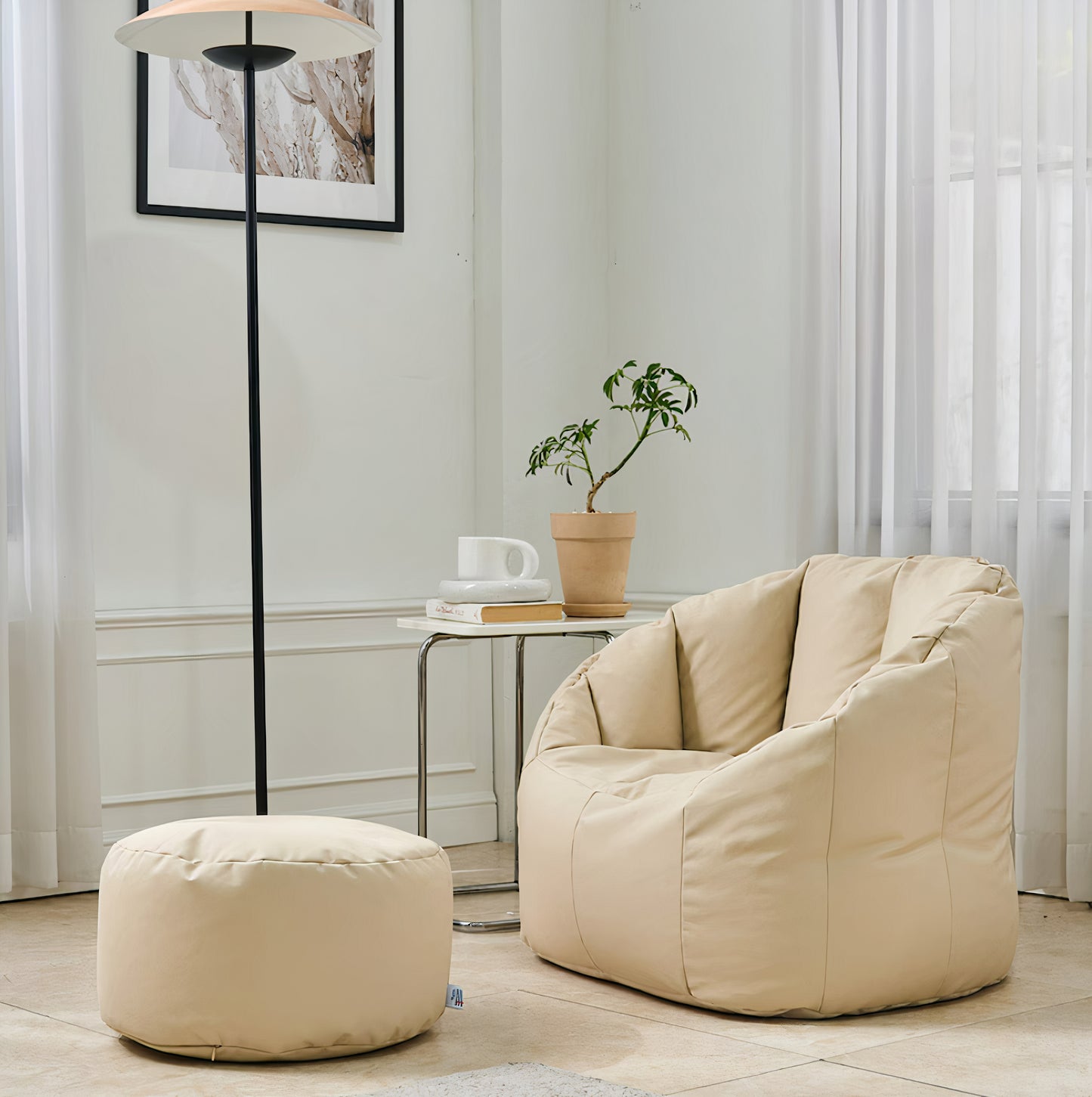 Shell Bean Bag Chair Set