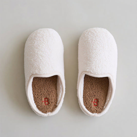 Smile Bear Sherpa Cushioned Indoor Slippers