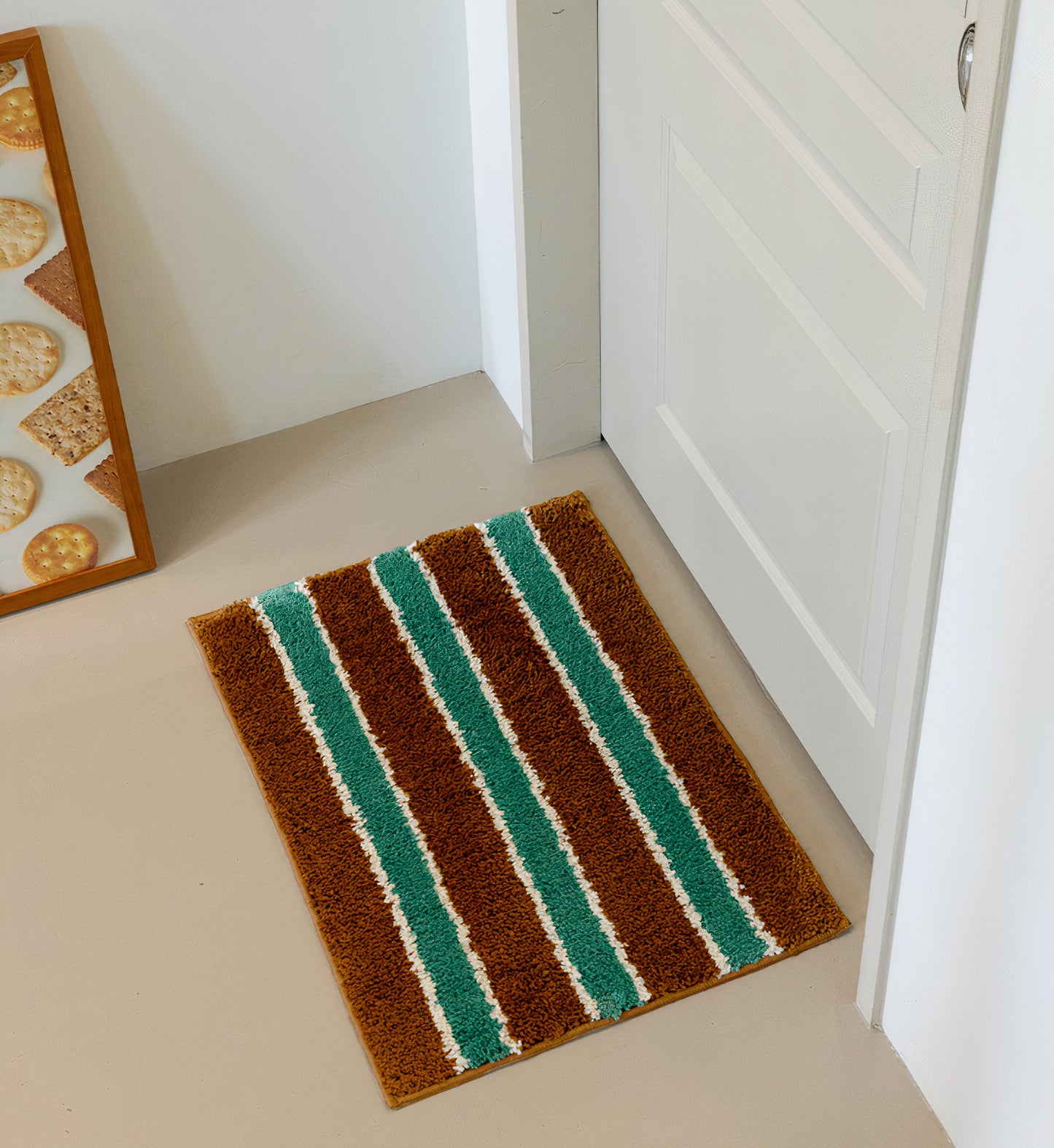 Fluffy Jacquard Door Mats