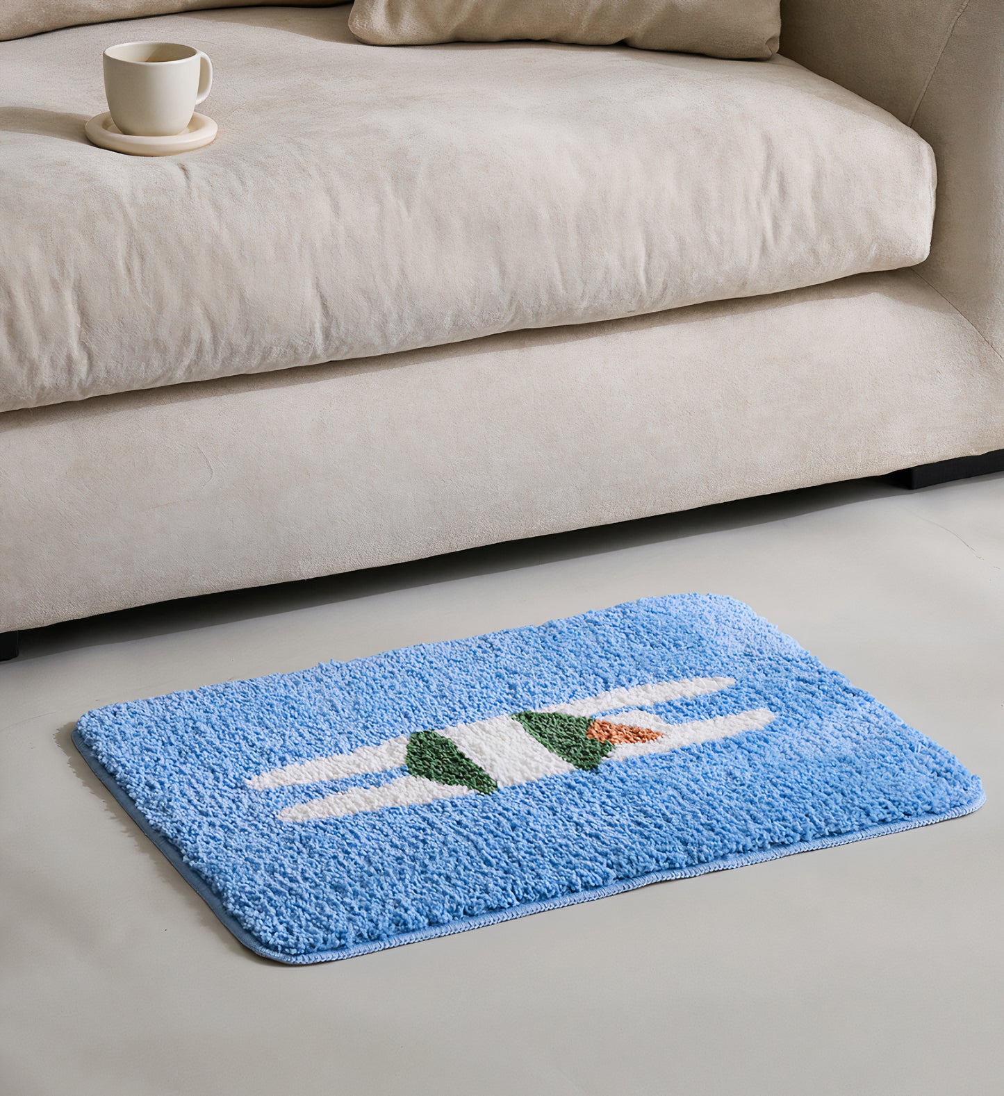 Fluffy Jacquard Door Mats