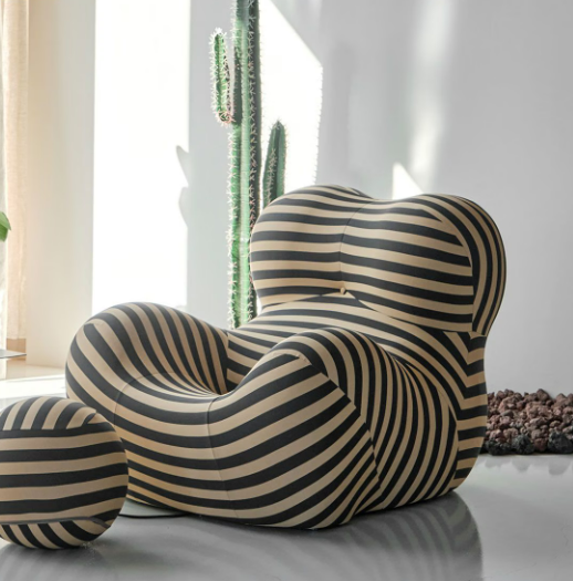Stripe Accent Lounge Chair