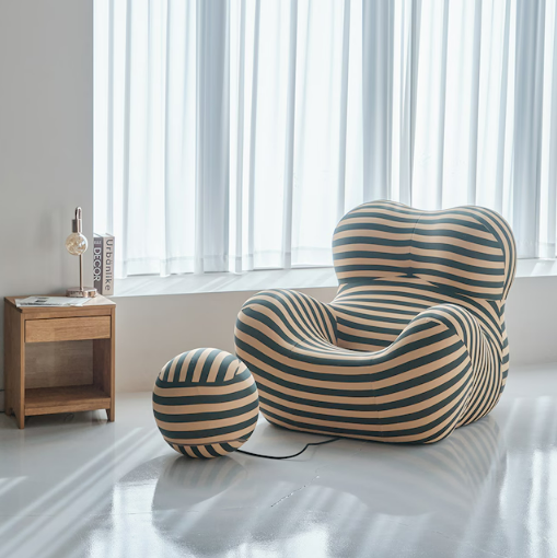 Stripe Accent Lounge Chair