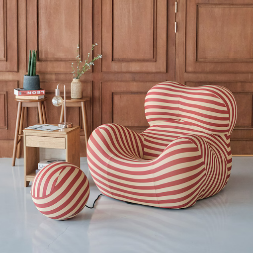 Stripe Accent Lounge Chair