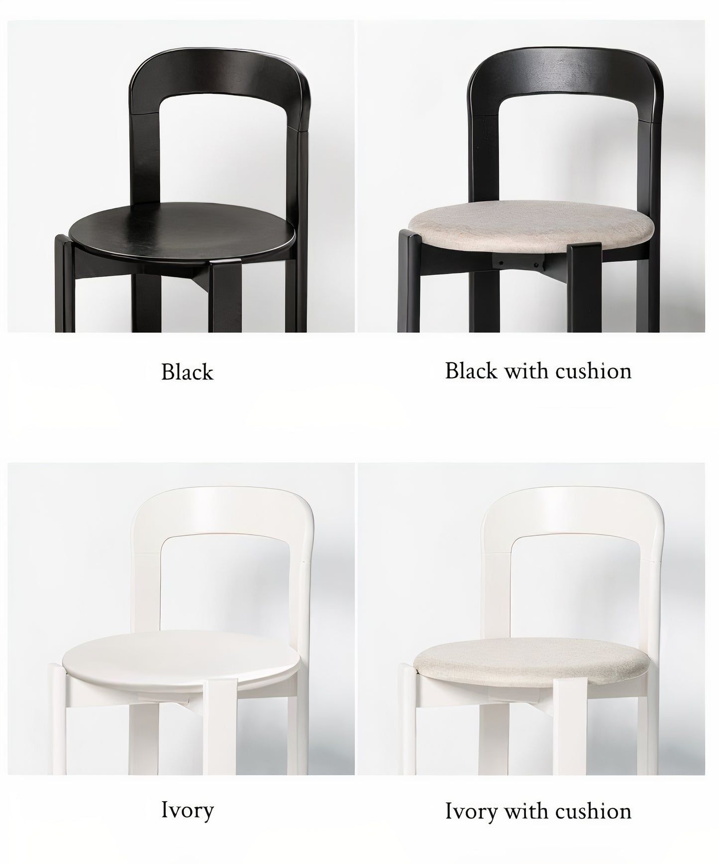 Solid Wood Curve Back Dining Chair