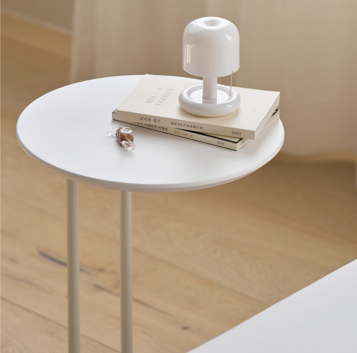 Slim C-Frame Sofa Side Table
