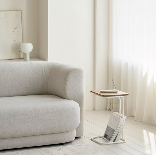 Slim C-Frame Sofa Side Table