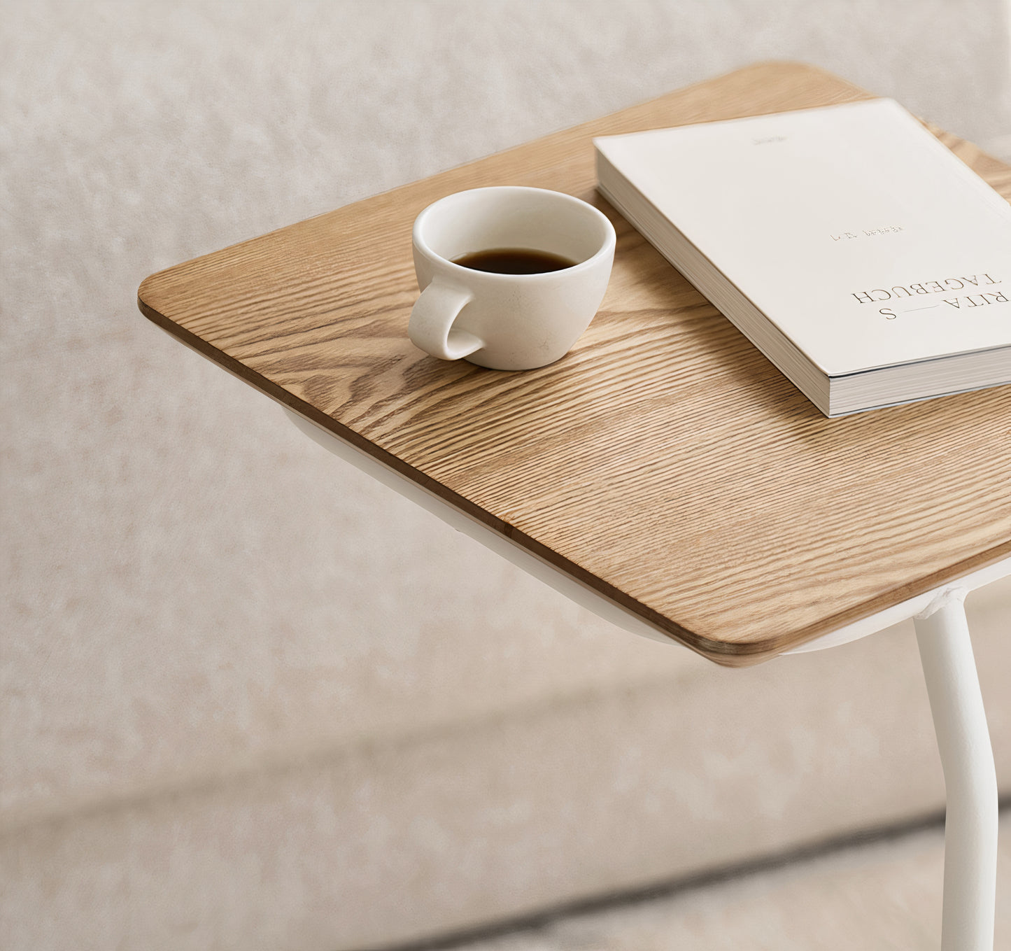 Slim C-Frame Sofa Side Table