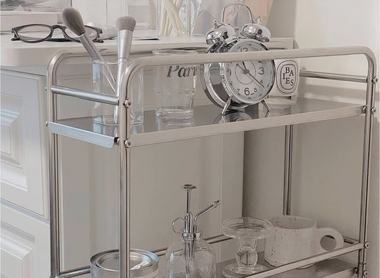 Mid-century Modern Stainless Trolley