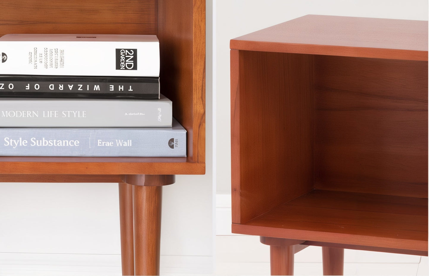 Danish Midcentury Wood Bookcase