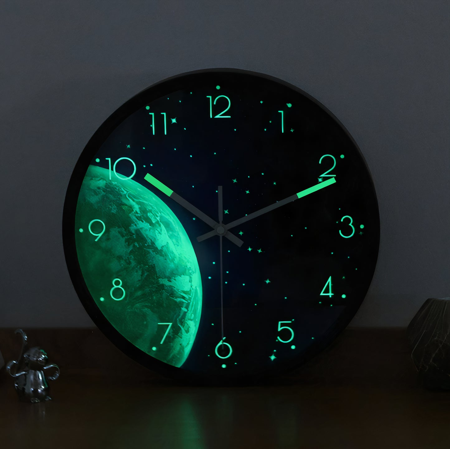 Glow-in-the-Dark Sound-Activated Wall Clock