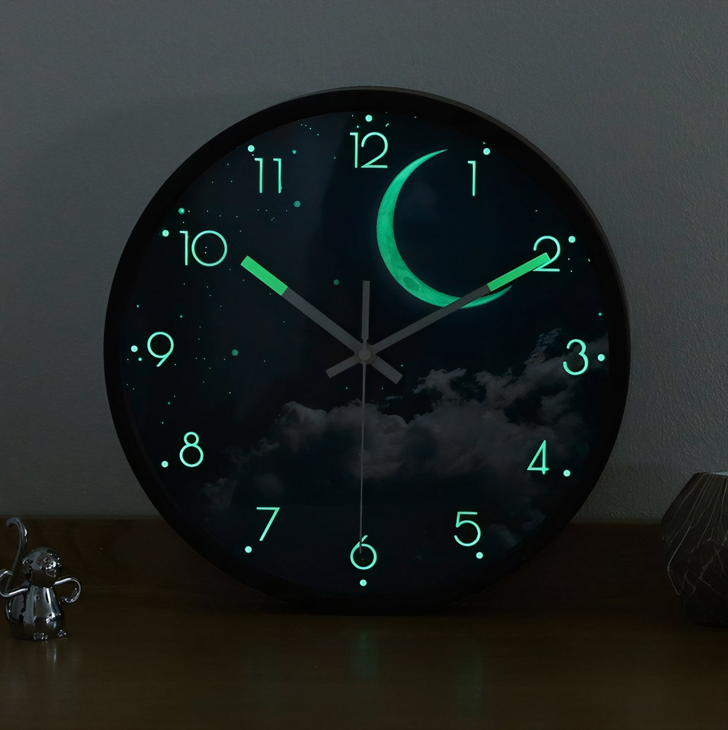 Glow-in-the-Dark Sound-Activated Wall Clock
