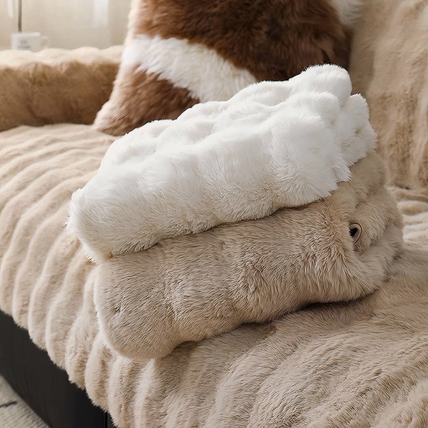 Cloud Faux Fur Sofa Pad