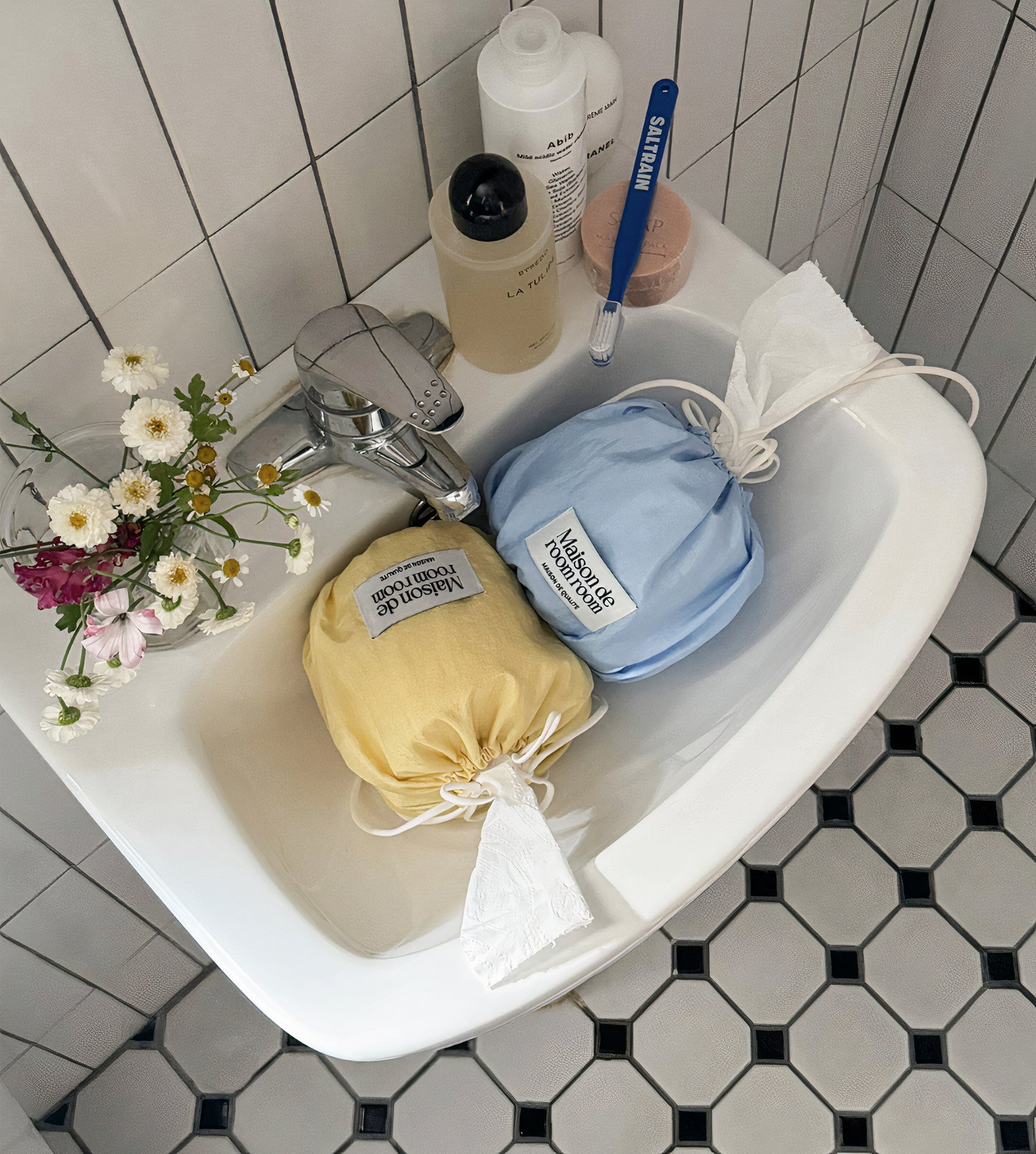Drawstring Toilet Paper Cover