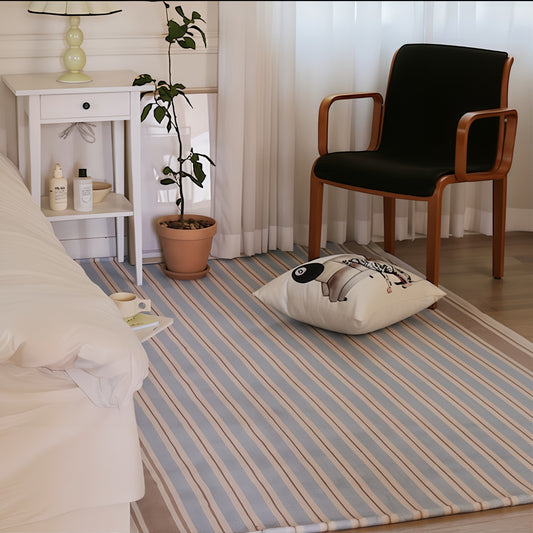 Blue Stripe Bedside Rug