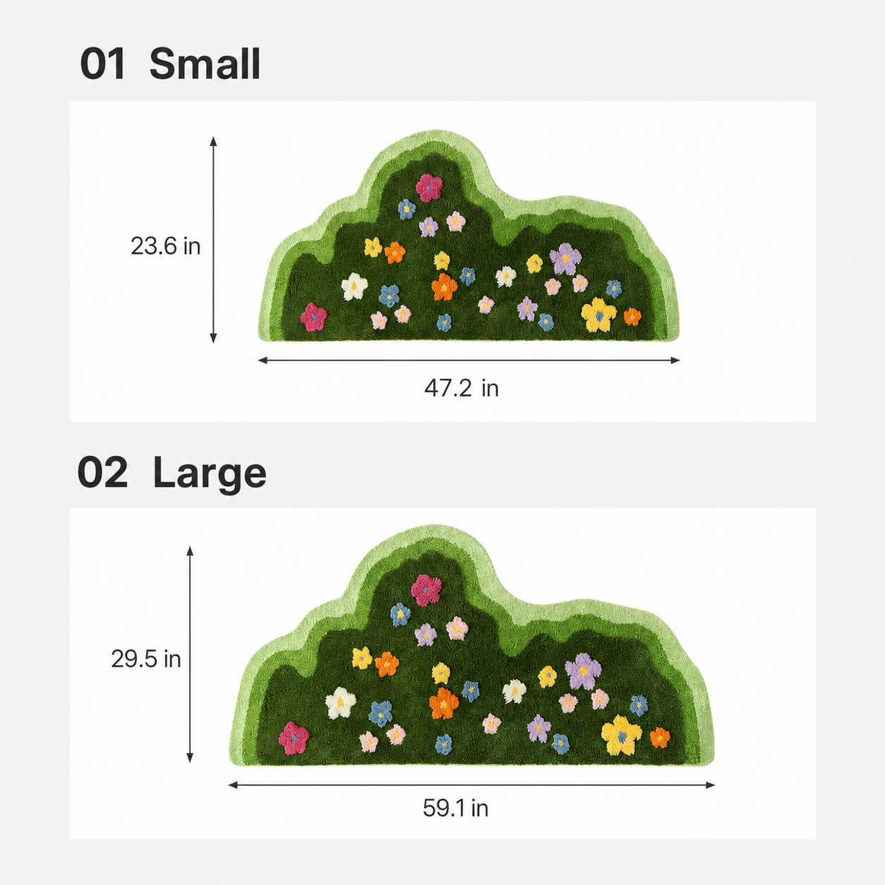 Flower Garden Tufted Rug