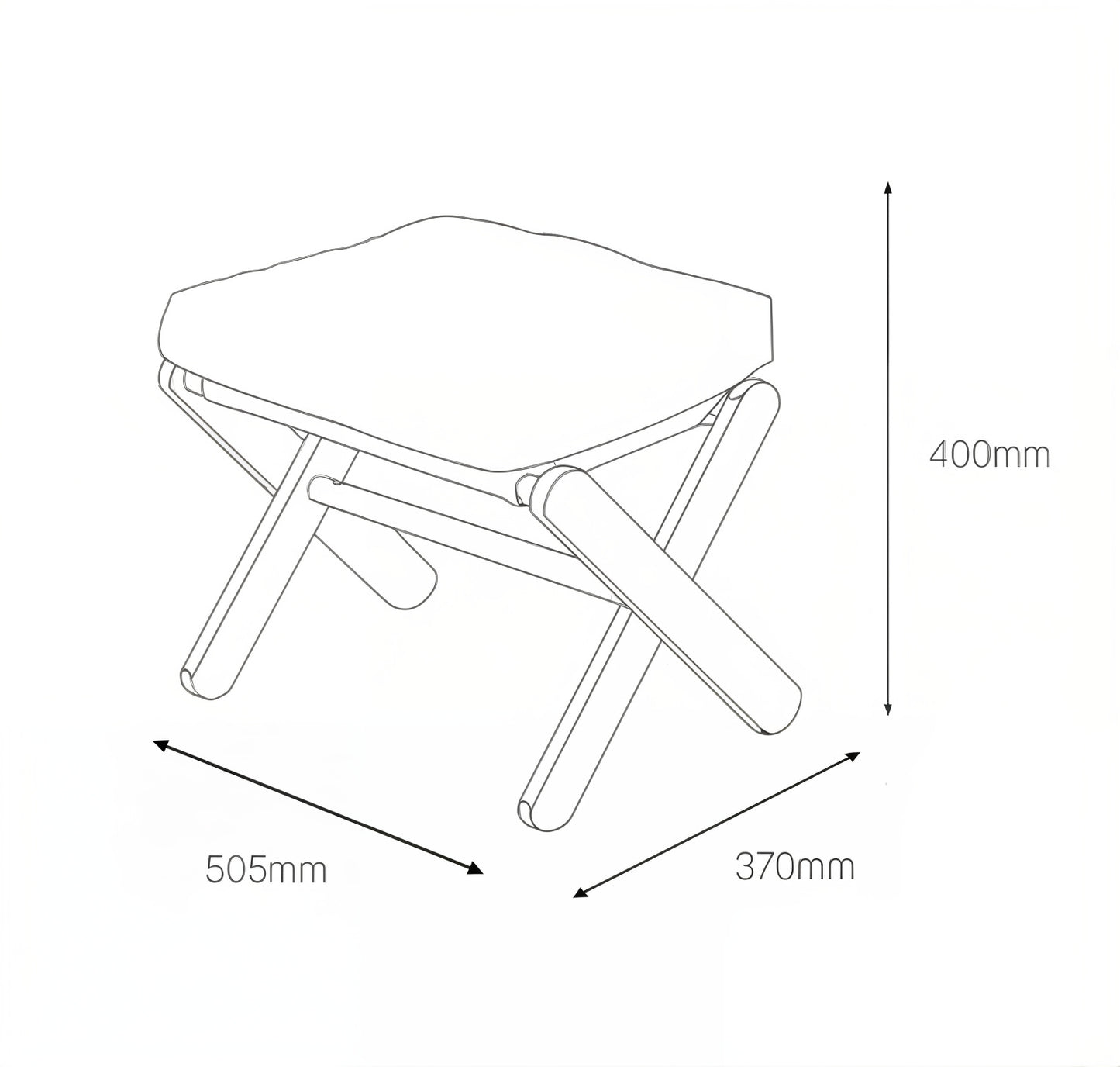 Foldable Wood Recliner Chair