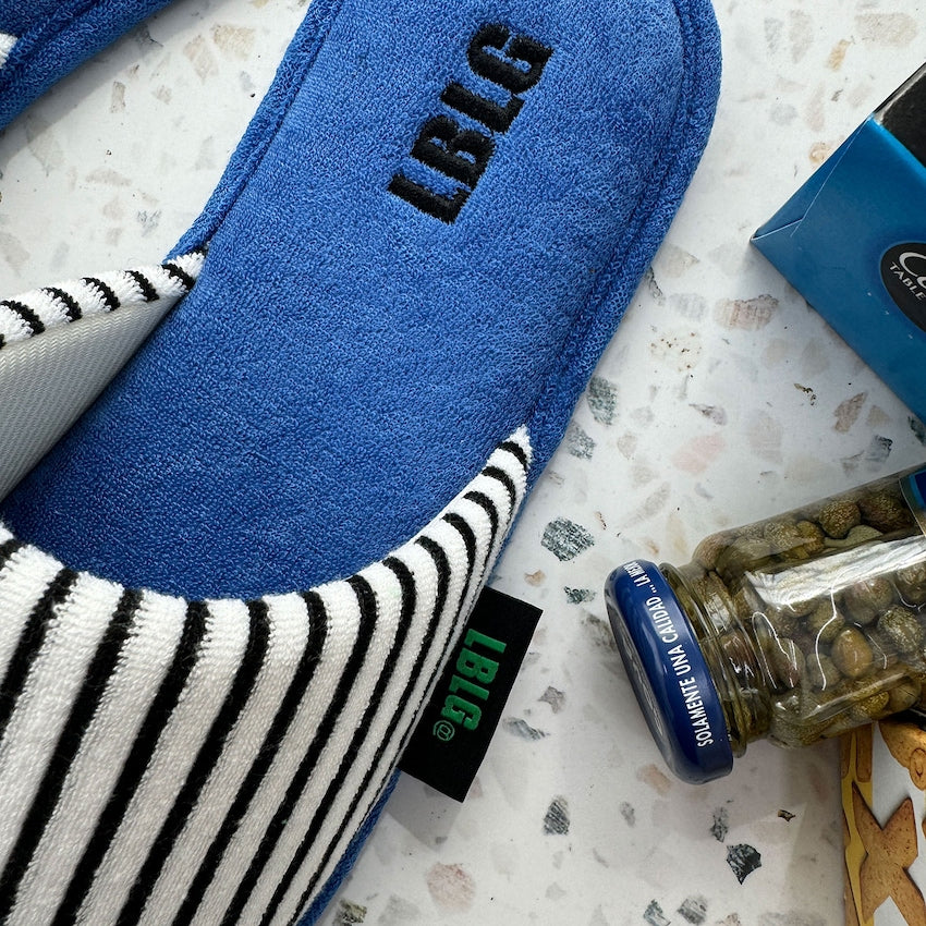 Comfort Stripe Towel Slippers