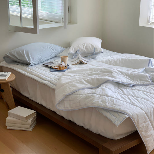 Ian Stripe Cooling Reversible Summer Comforter