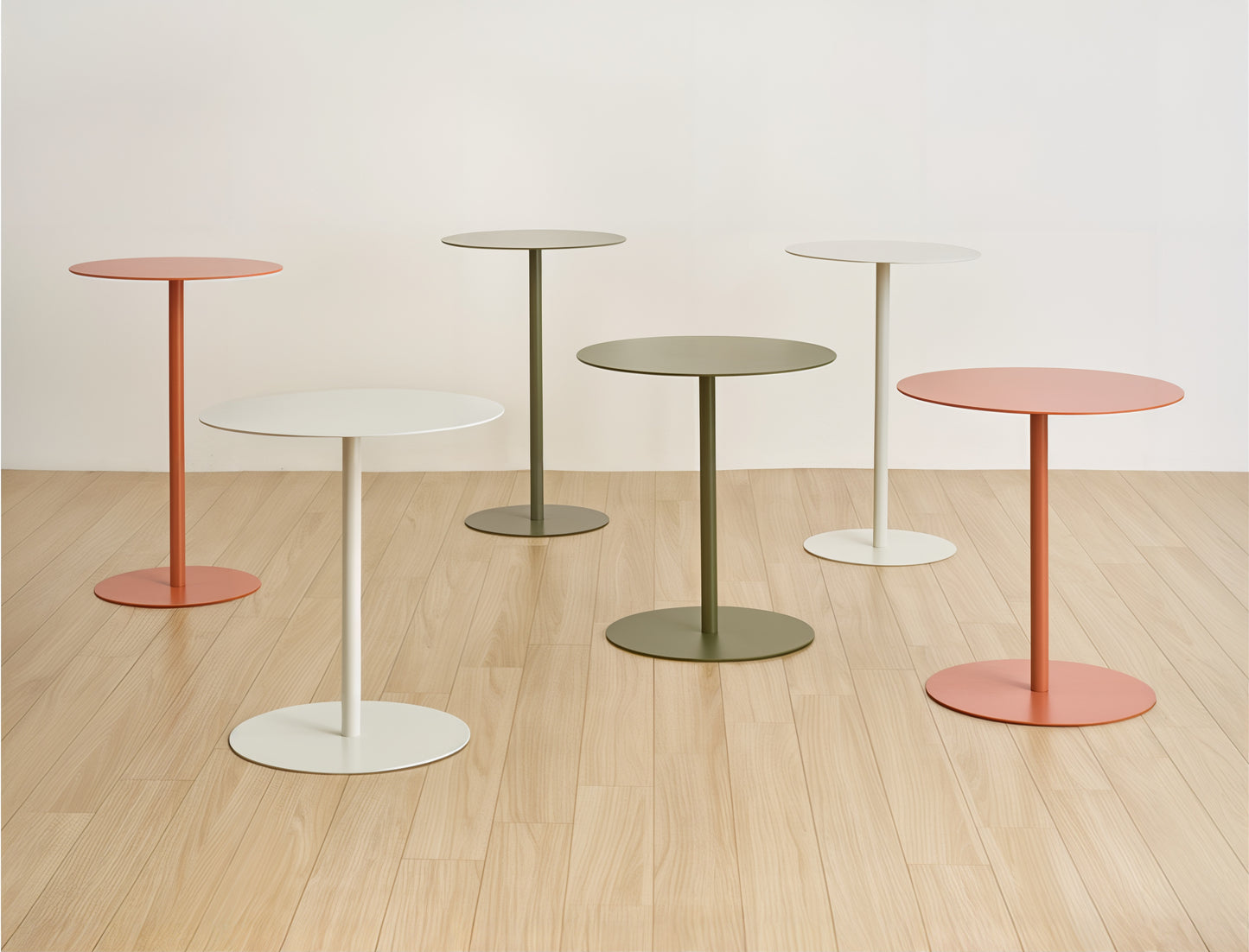 Modern Round Metal Side Tables