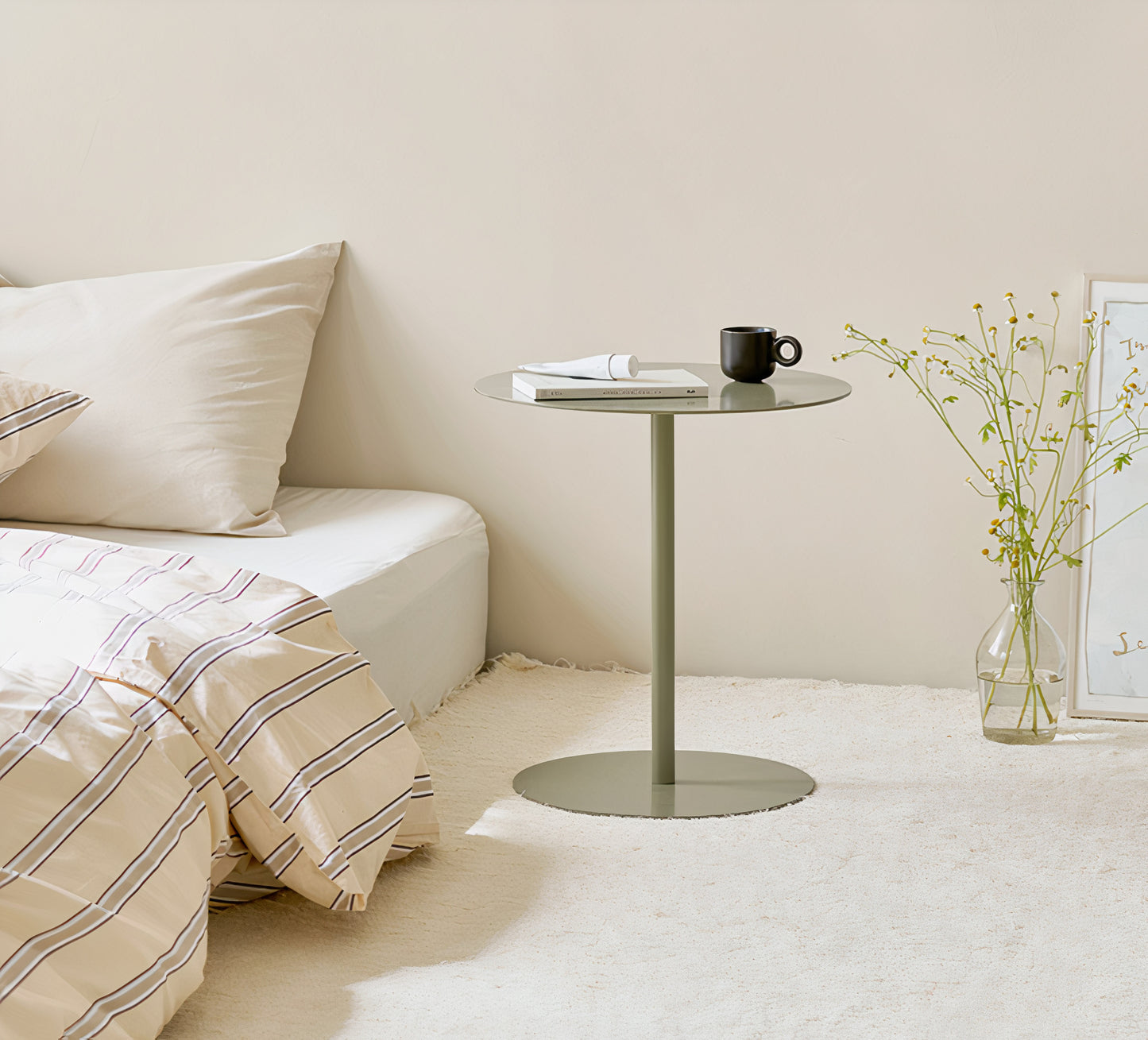 Modern Round Metal Side Tables
