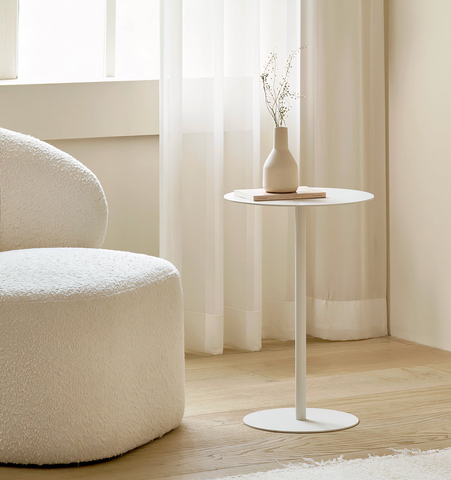 Modern Round Metal Side Tables
