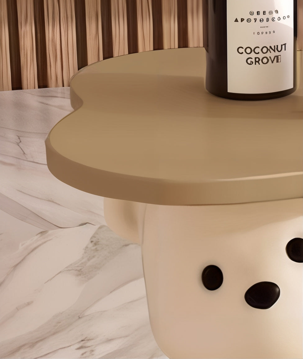 Clover Top Polar Bear Hug Side Table