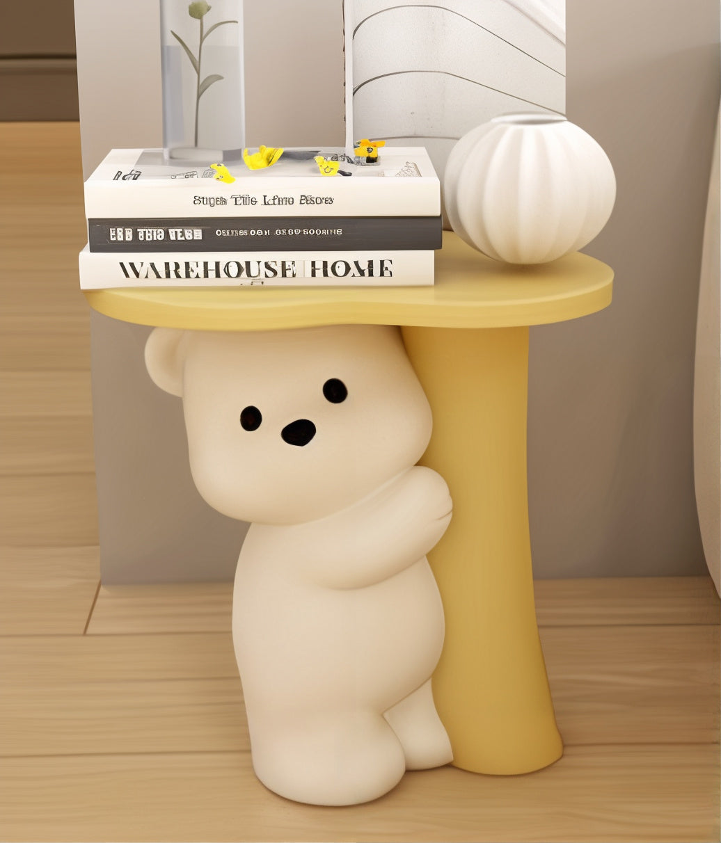 Clover Top Polar Bear Hug Side Table