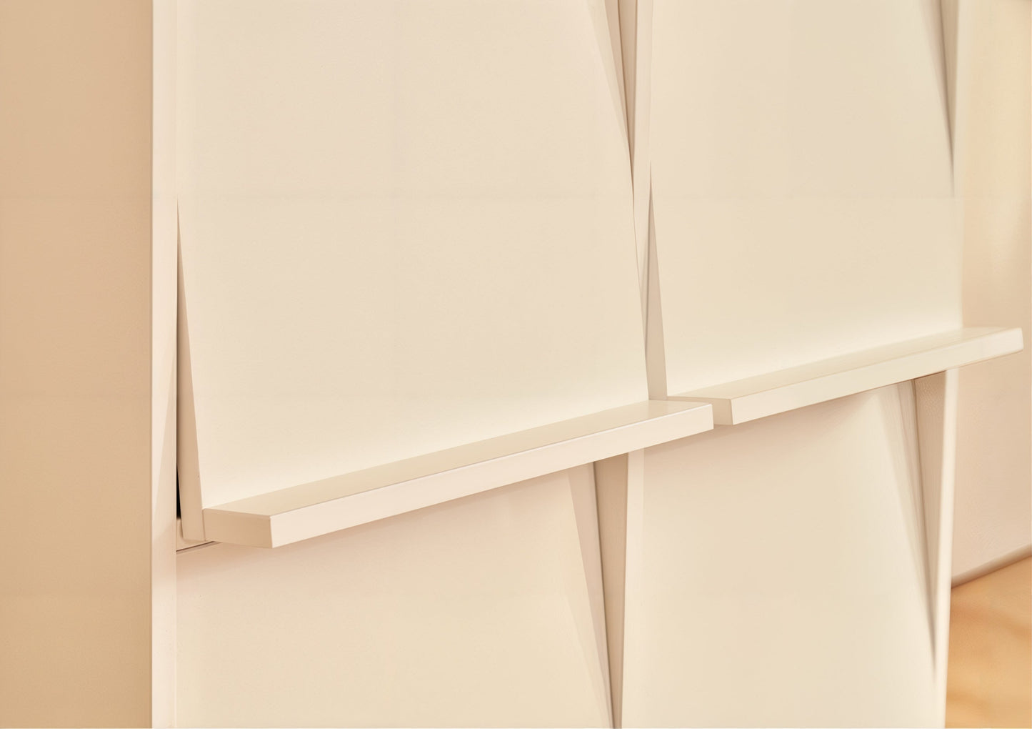 Cabinet with Flip-Up Doors and Magazine Display Panels