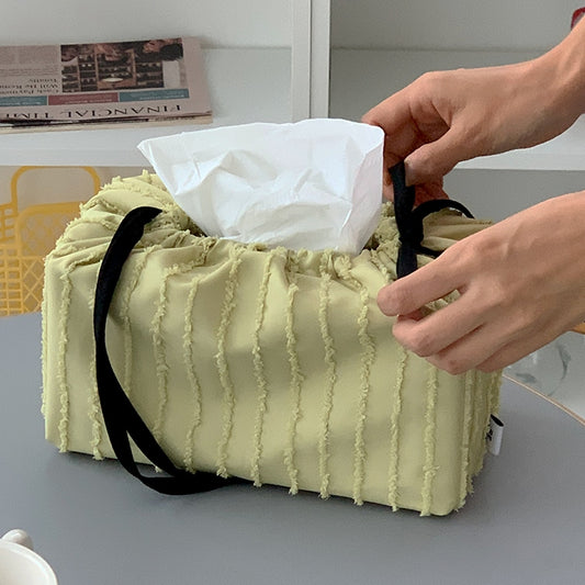 Ruffled Cake Tissue Box Cover