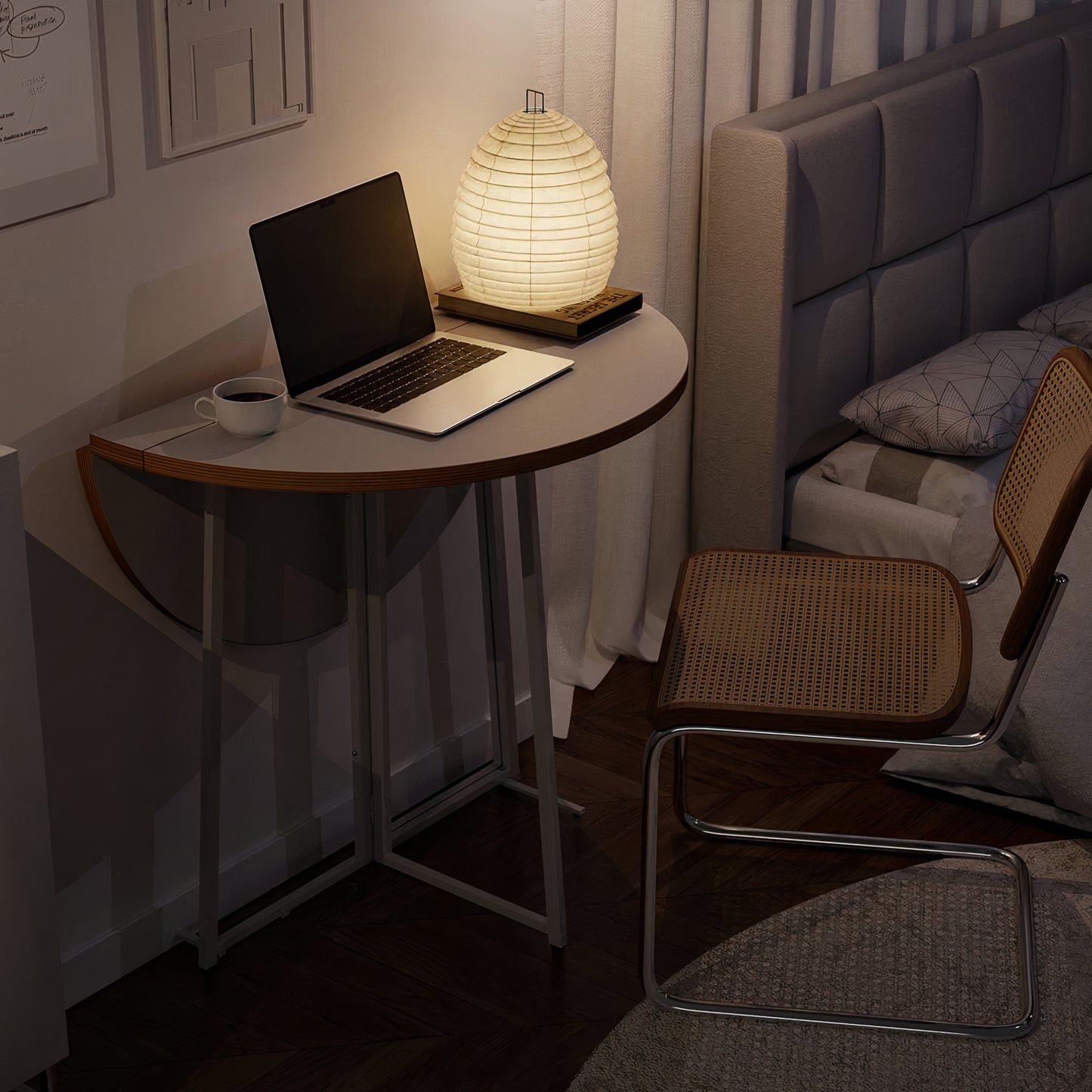 Moonly Folding Round Table