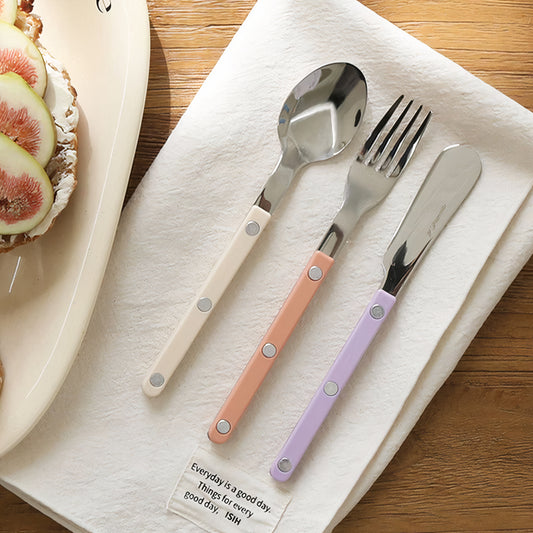 Pastel Dessert Cutlery Set – 3-Piece