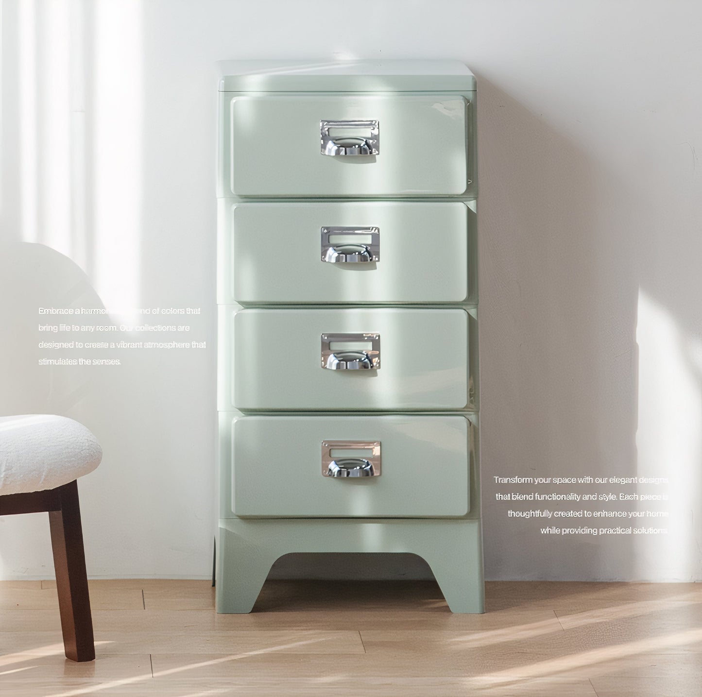 Mid-Century Vintage Steel Drawer Chest