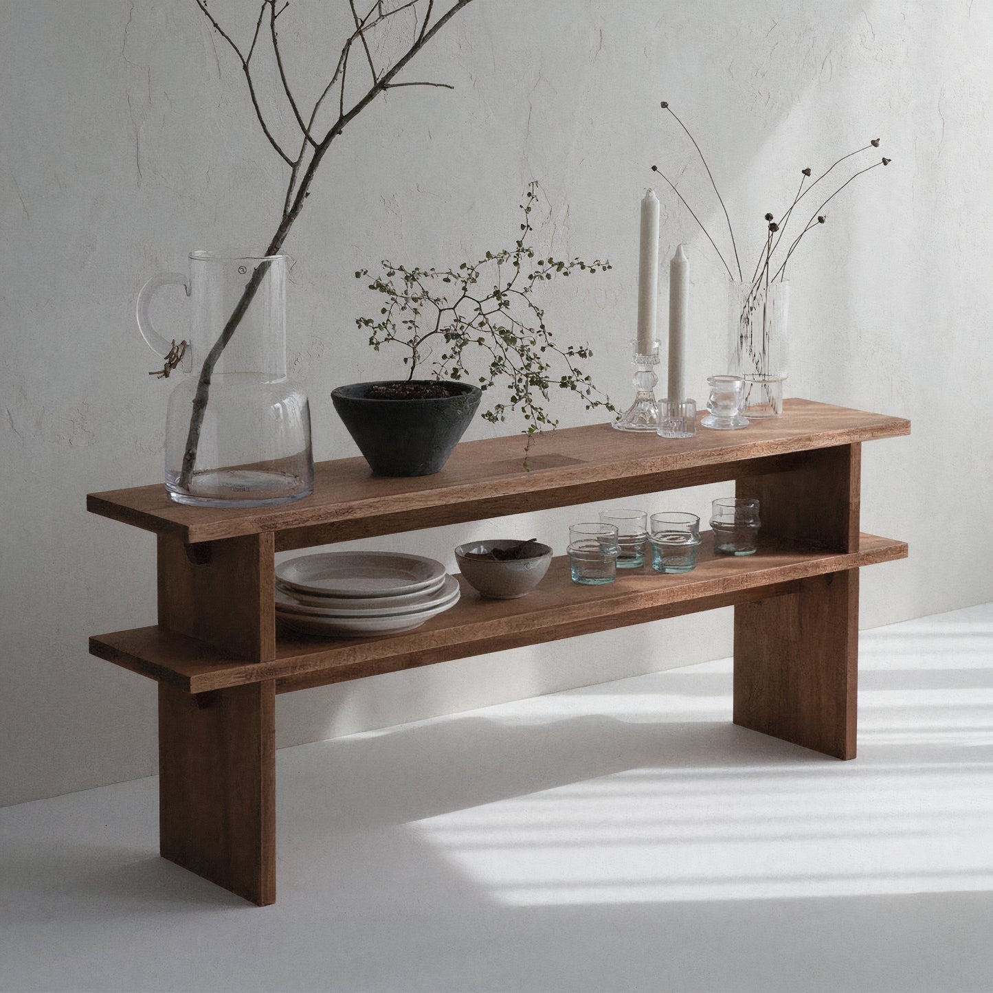 Wooden Plant Shelf