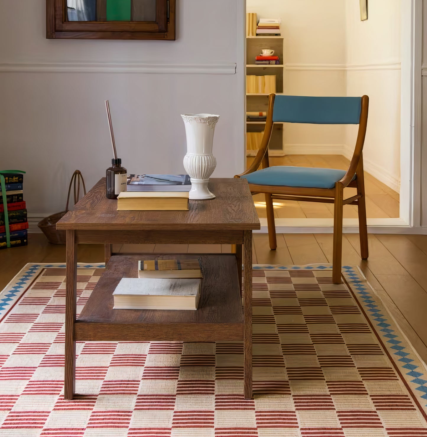Checkered Flatweave Rug