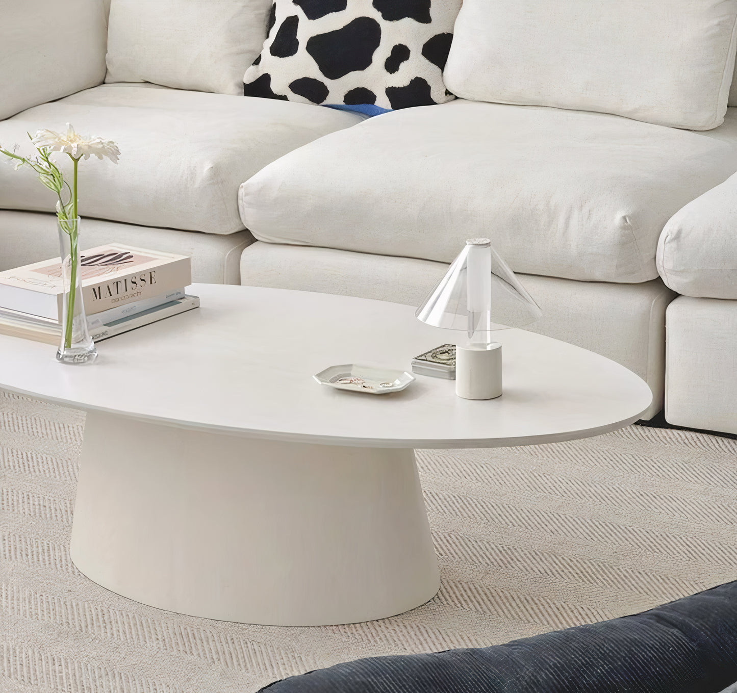 Wood Oval Coffee Table