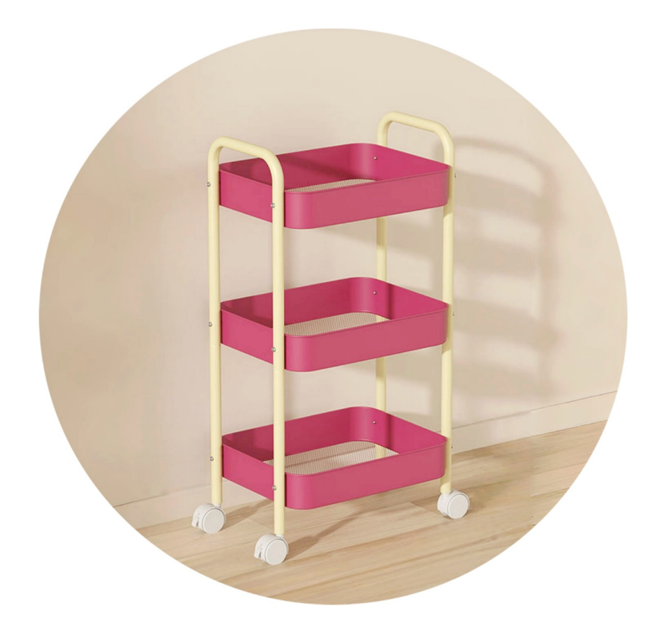 Pastel Pop Mobile Storage Trolley