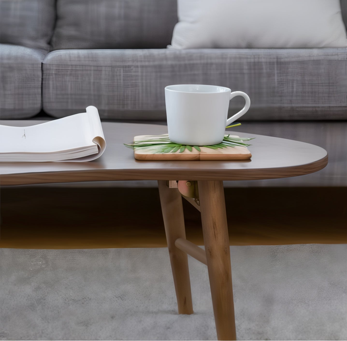 Solid Wood Foldable Coffee Table